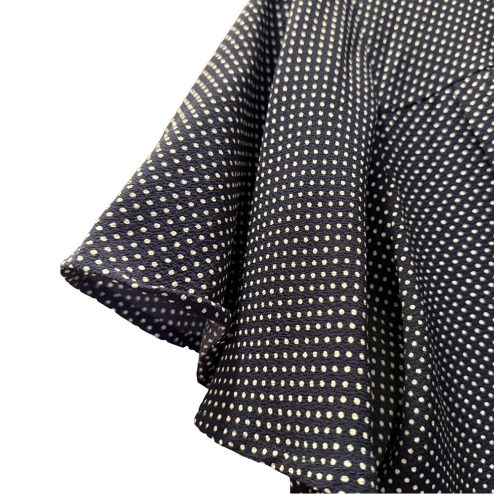 Surplice Navy Georgette Blouse